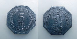 Stettin, 5 Pfennig 1917, Zink