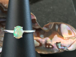 501013 Fingerring Opal 5x7mm in 925 Silber