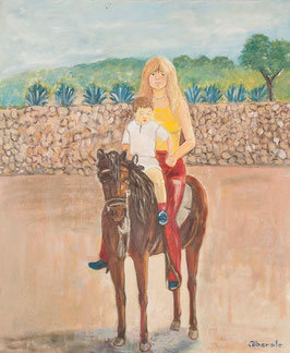 Silvia y Carmen a caballo (1985)