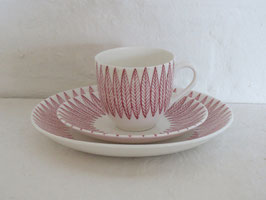 GUSTAVSBERG, SALIX, Coffeecup & Saucer & Plate