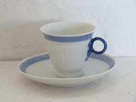 ROYAL COPENHAGEN, BLUE FAN, Coffeecup & Sauser