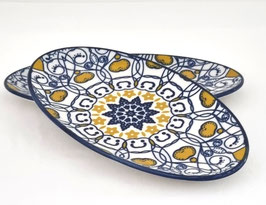 Keramik Teller - oval