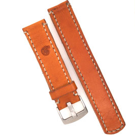 Leder-Uhrenarmband gelb (22 mm)