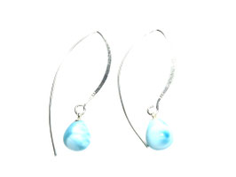 Ohrhänger Silber mit Larimar Art. 1223
