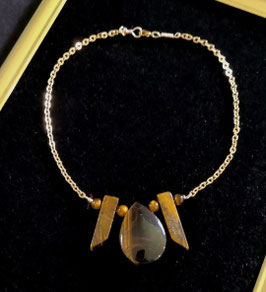 collar con ojo de tigre
