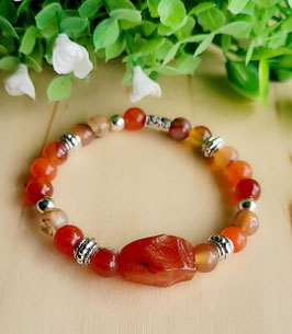 Pulsera con Ágata cornalina