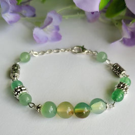 PULSERA EN CALCITA VERDE AAA