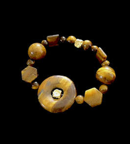 Pulsera en ojo de tigre