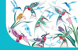 Signature Notebook "Garden of Hummingbirds"