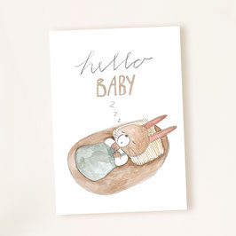 Geburtskarte "Hello Baby"