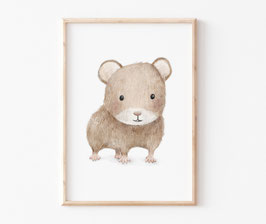 Kinderbild "Hamster" in A4 und A3