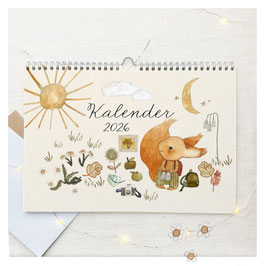SALE Kalender 2026 Eichhörnchen DIN A4