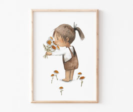 Kinderbild "Duftende Blumen" in A4 und A3