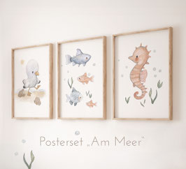 Posterset "Am Meer" in A4 A3
