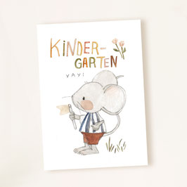 Karte "Kindergarten Maus"