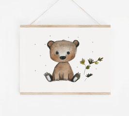 Kinderbild "Waldbär" in A4 A3
