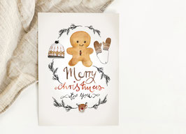 Weihnachtskarten "Lebkuchen"