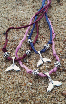 Seidenband - Habotai-Seide im Boho-Style Walfischflosse