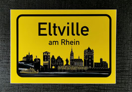 Eltville Skyline Ortsschild Aufkleber
