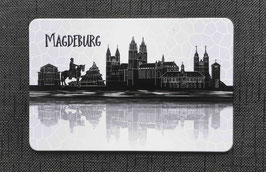 Magdeburg Skyline Magnetfolie