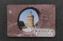 Mannheim Wasserturm mit Skulptur Magnetfolie