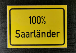 100% Saarländer Aufkleber