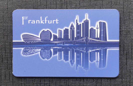Frankfurt Skyline blau Magnetfolie
