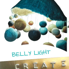 Belly Light – dein Babybauch-Lichtobjekt aus Gipsbinden