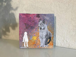 Mixed-Media Collage auf Canvas-Board