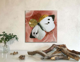 Mixed-Media Collage auf Leinwand