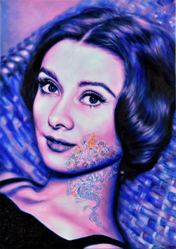 Portrait "Audrey Blue"