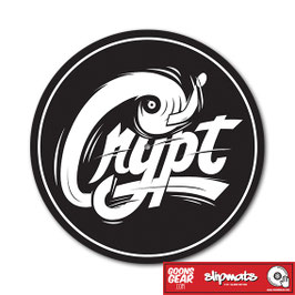 DJ CRYPT - LOGO SLIPMAT (GLAZED BOTTOM)