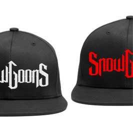 SNOWGOONS - WHITE & RED LOGO HAT