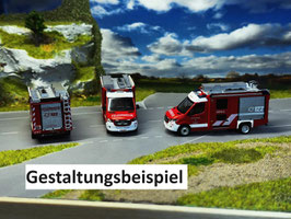 Resin Guss - 1:87 - Dachaufbau inkl. Sondersignalanlage für Sprinter - ähnlich Rosenbauer CT