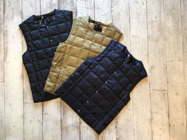 TAION（タイオン） Crew Neck Buttun Down Vest