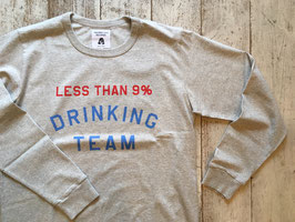 TACOMA FUJI RECORDS（タコマフジレコード） LESS THAN 9% DRINKING TEAM LS SHIRT