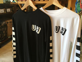 ULTRA HEAVY（ウルトラヘビー） チェッカー＆UHロゴ ロングスリーブTシャツ