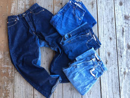 Sunny Side Up（サニーサイドアップ） Remake Wide Denim Pants（Blue）