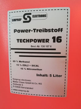 Kraftstoff Techpowerf 16% 5 L      kein Versand