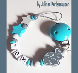 Schnullerkette "Flugzeug"