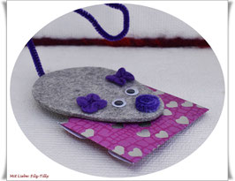 Maus aus Filz & Umschlag / Geldgeschenke / Maus 11