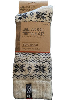 Norweger Wollsocke Eiskristalle