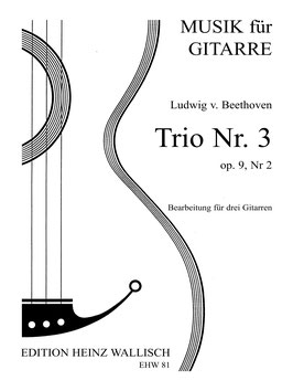 Beethoven Ludwig v. : Allegretto (1. Satz  aus dem Trio Nr. 3, op. 9, Nr. 2), (EHW 81)