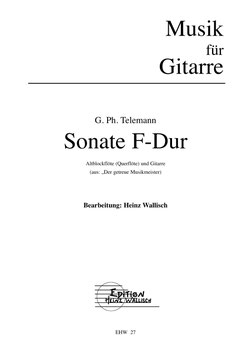 Georg F. Telemann: Sonate F-Dur