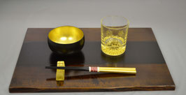 木製膳・グラスセット