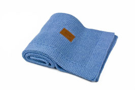 Blue melange blanket