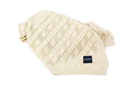 Openwork knit blanket vanilla