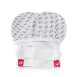 Mitts with grey drops