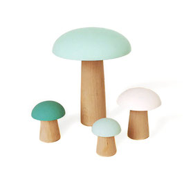 Wooden Mushrooms Mint