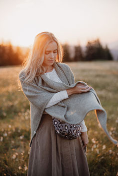 XXL Stricktuch -oliv-